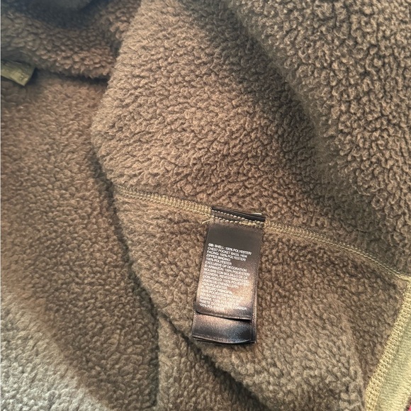 The North Face Green Men's 1/4 Zip Fleece Pullover Sweatshirt - Picture 4 of 5